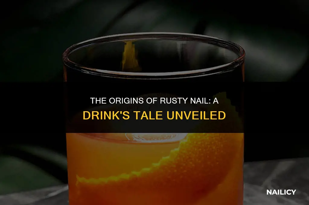 how did the drink rusty nail get its name