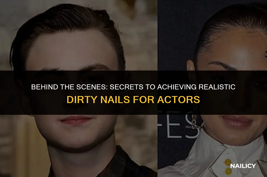 how do actors get dirty nails