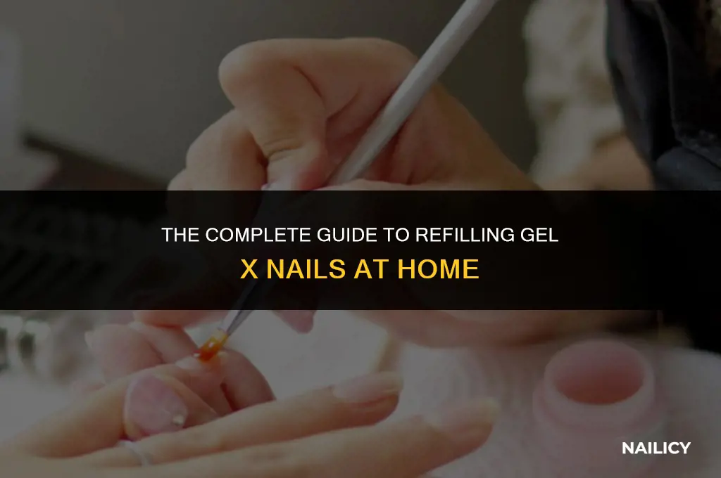 how do gel x nails get filled