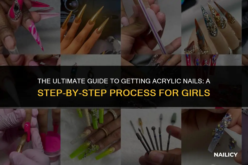 how do girls get acrylic nails done