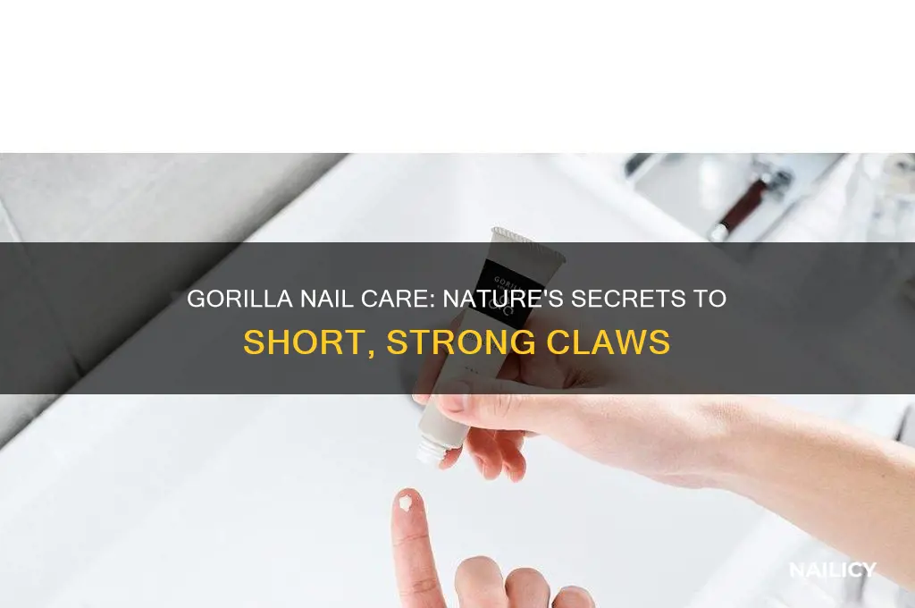 how do gorillas keep their nails short