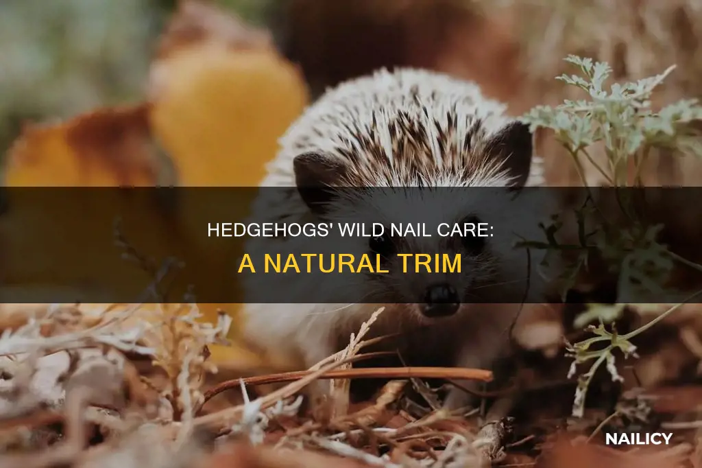 how do hedgehogs trim their nails in the wild