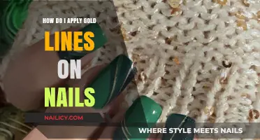 Elegant Nail Art: Mastering Gold Line Application Techniques for Stunning Manicures