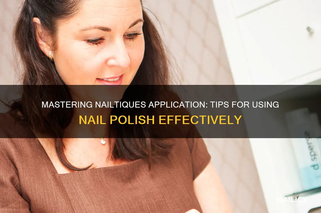 how do i apply nailtiques with nail polish