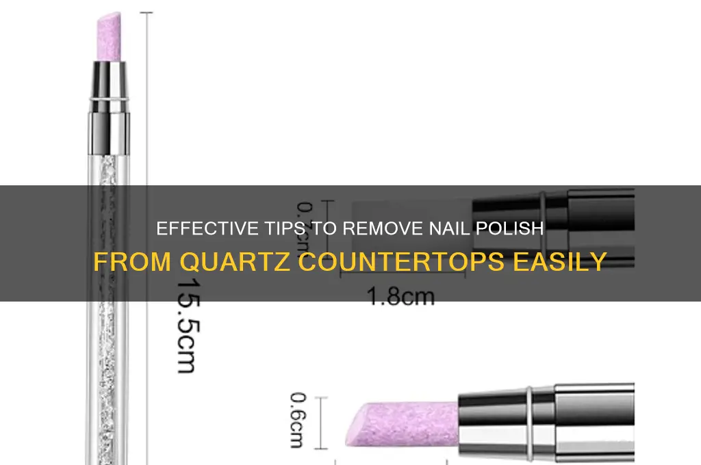 how do i clean nail polish off of quartz counter
