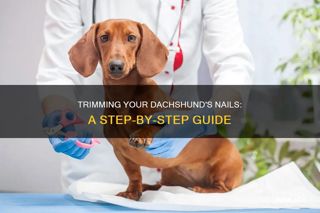 how do i cut my dachshund nails