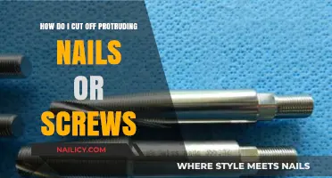 Cutting Off Protruding Nails and Screws: A DIY Guide
