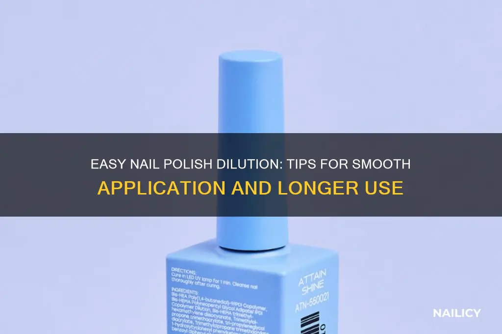 how do i dilute nail polish