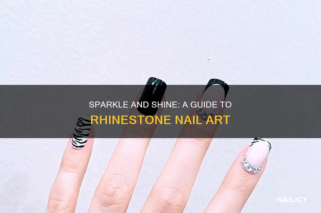 how do i do my nails in rhinestones