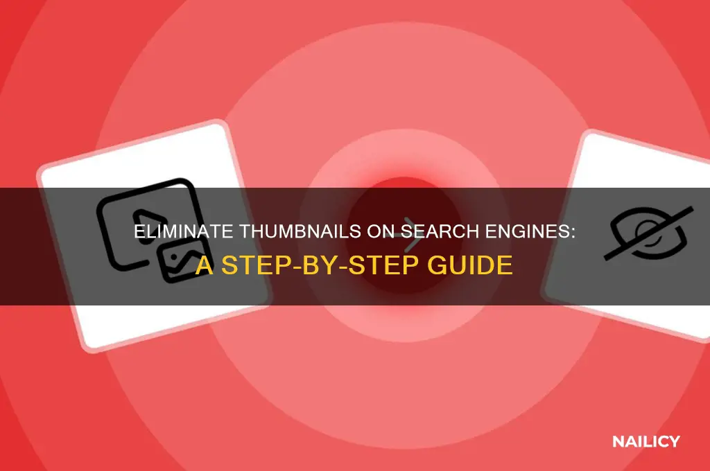 how do i eliminate thumb nails on se