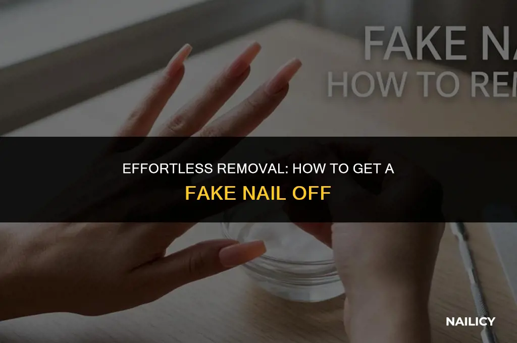 how do i get a fake nail off