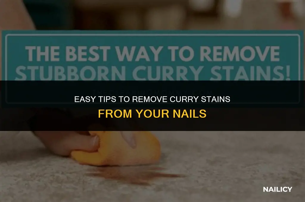 how do i get curry off my nails