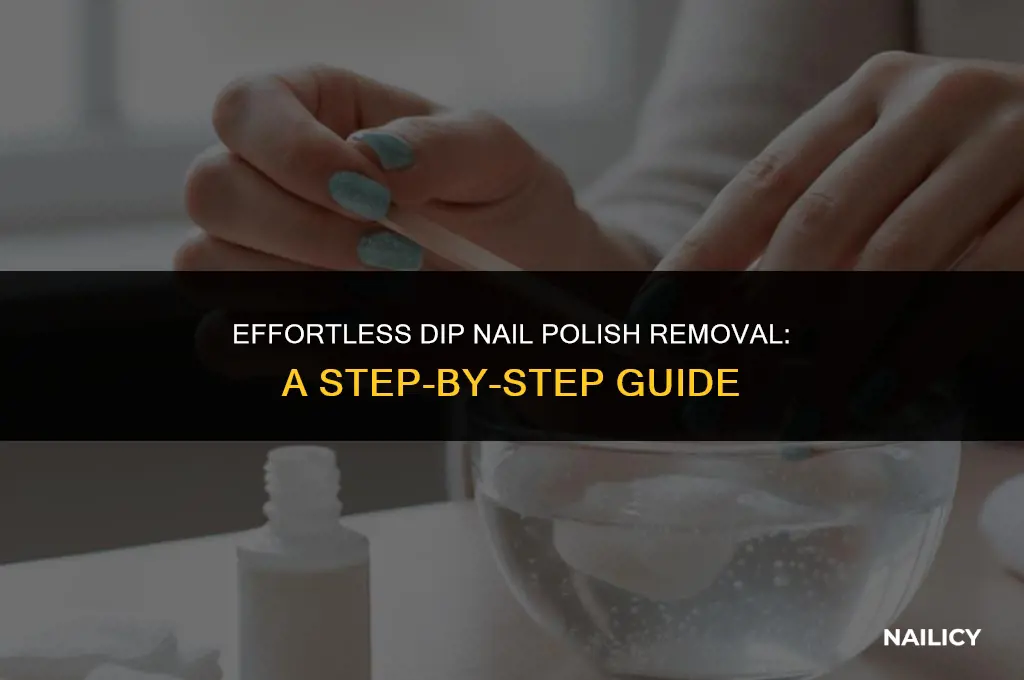 how do i get dip nail polish off