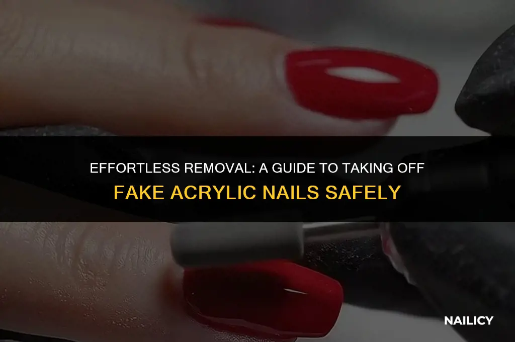 how do i get fake acrylic nails off