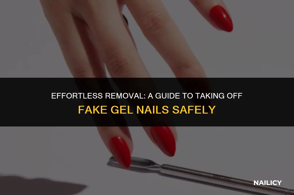how do i get fake gel nails off
