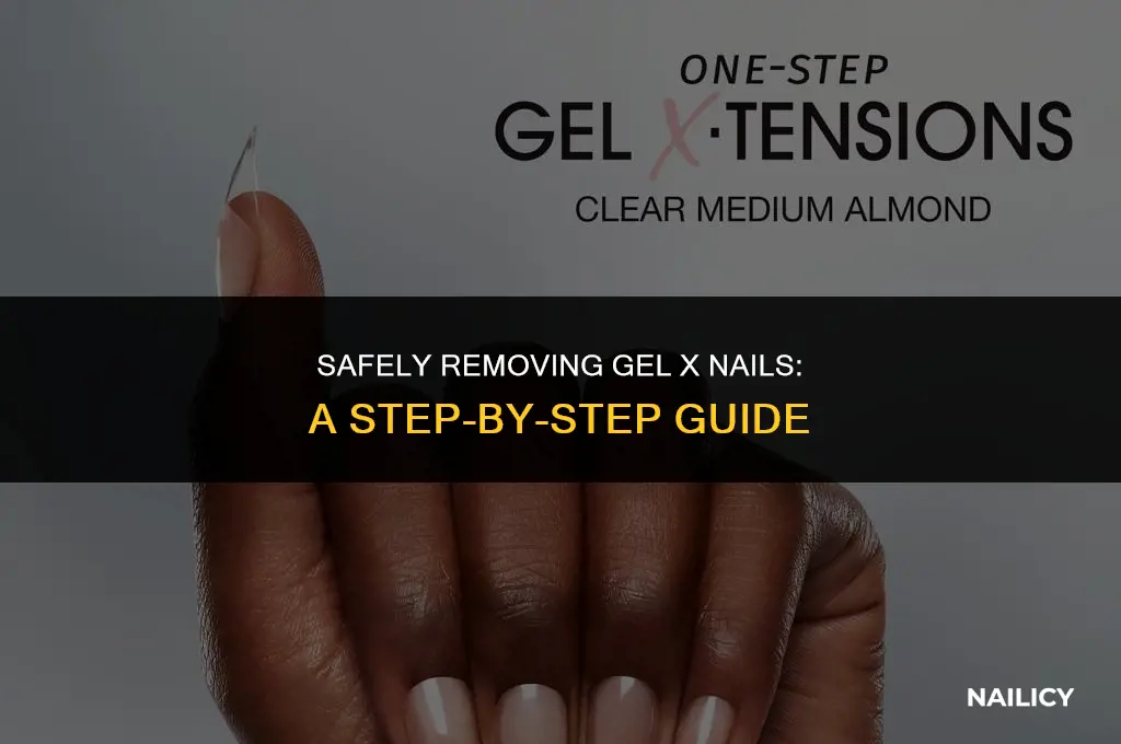 how do i get gel x nails off