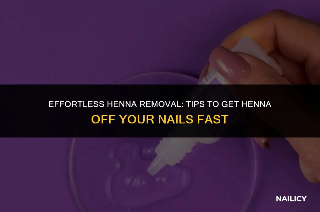 how do i get henna off my nails