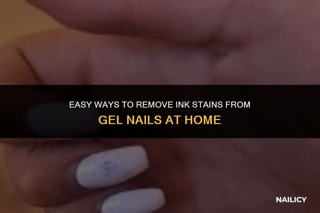 how do i get ink off my gel nails