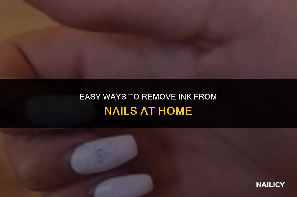 how do i get ink off my nails at home