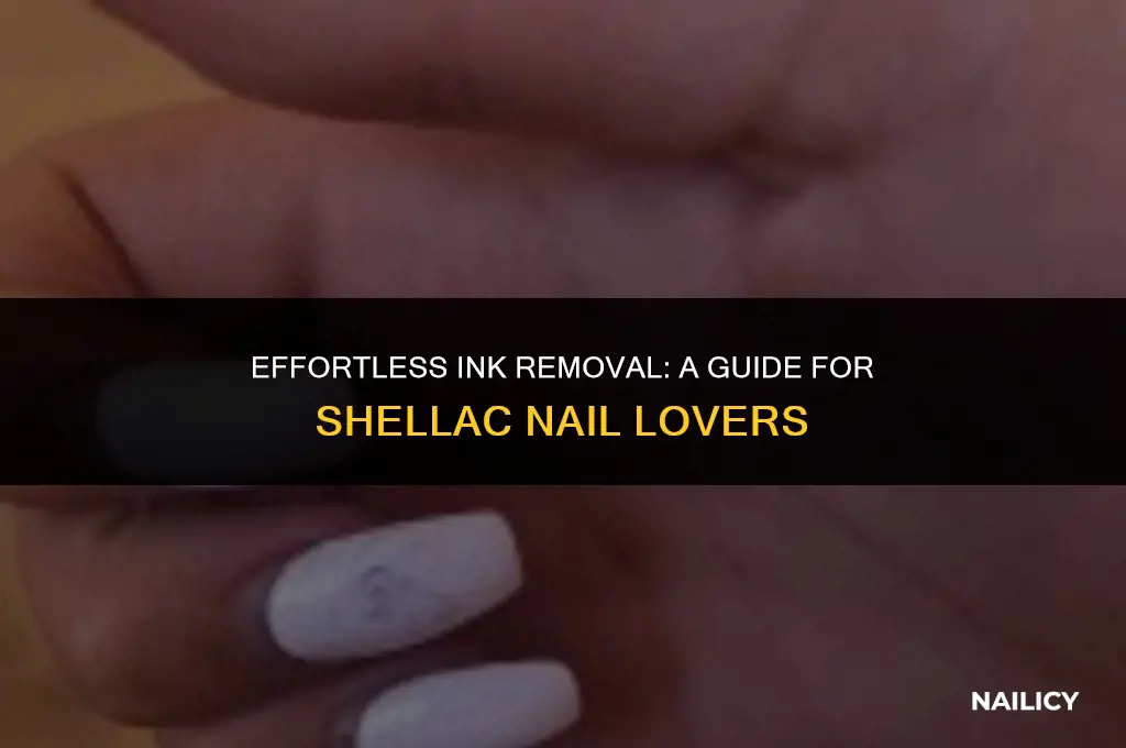 how do i get ink off my shellac nails