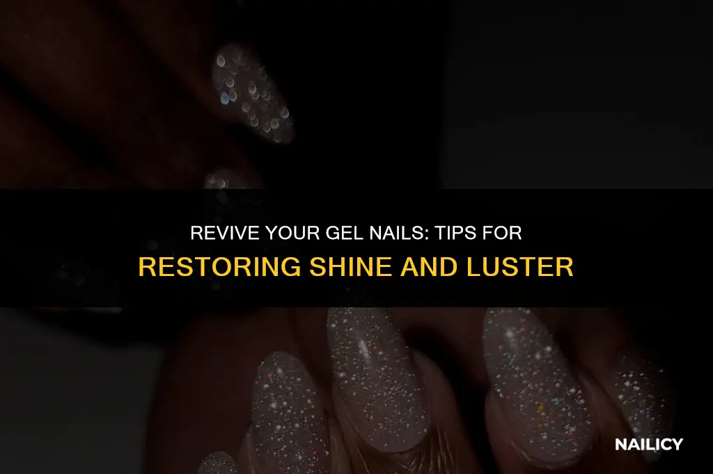 how do i get my gel nails shiny again