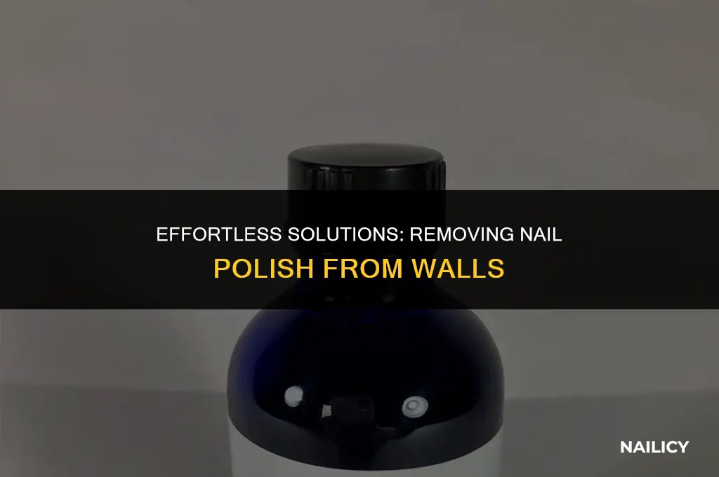 how do i get nail polish off a wall