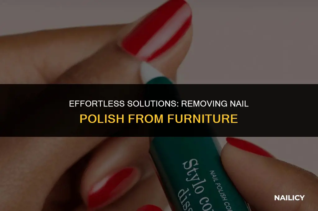 how do i get nail polish off furniture