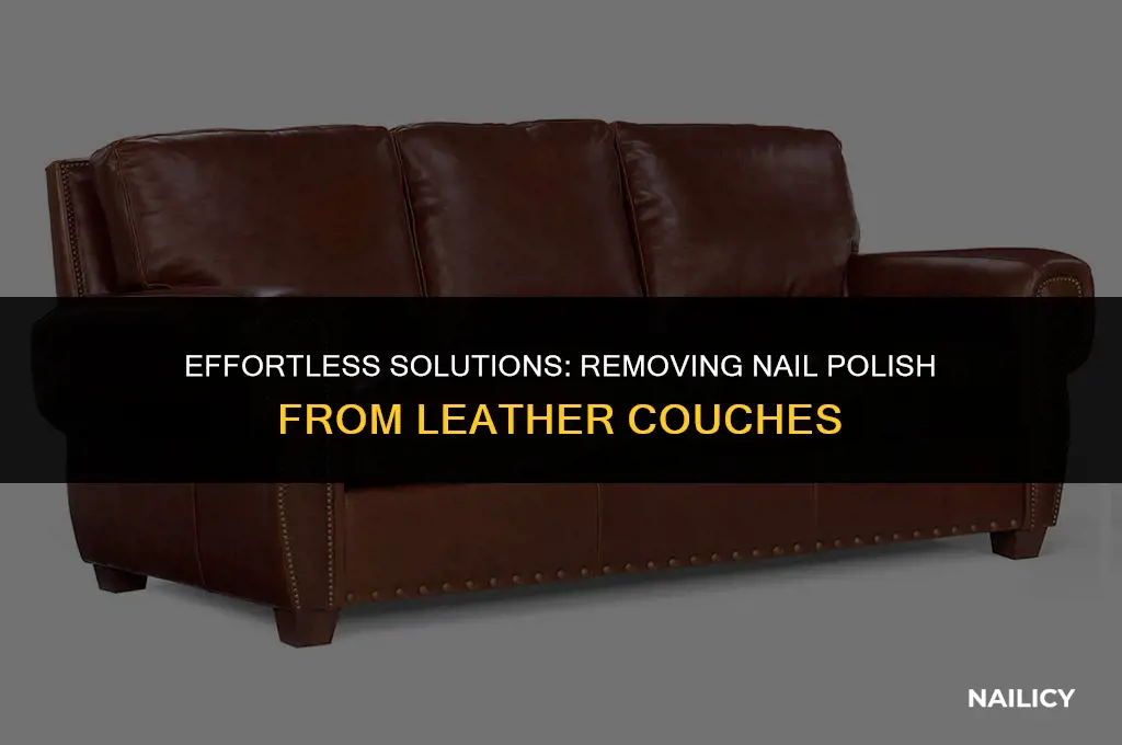 how do i get nail polish off leather couch