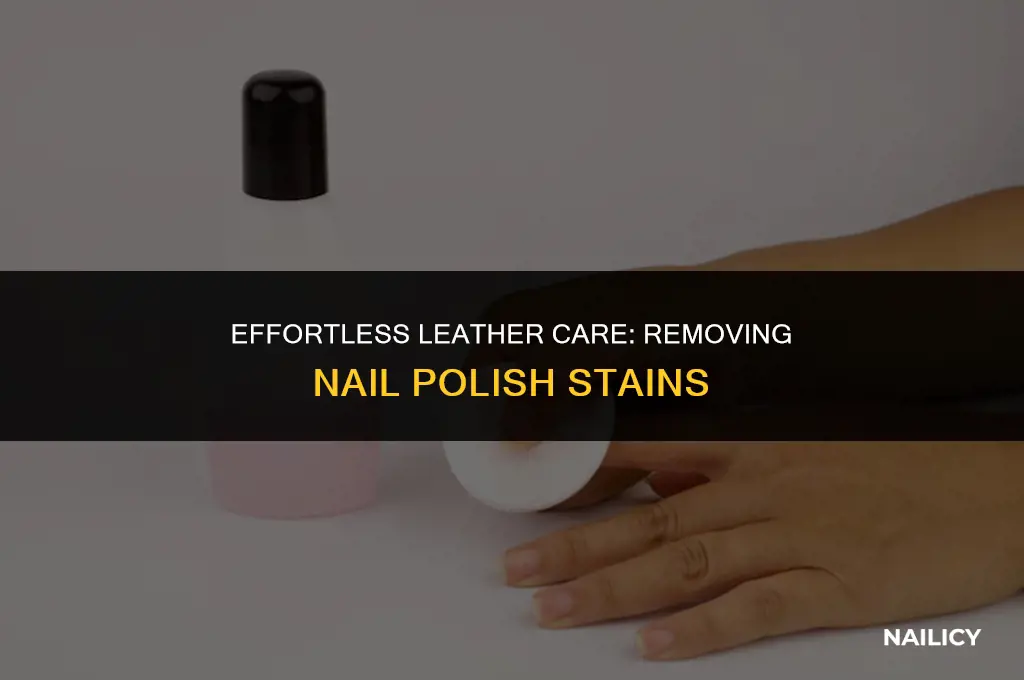 how do i get nail polish off leather