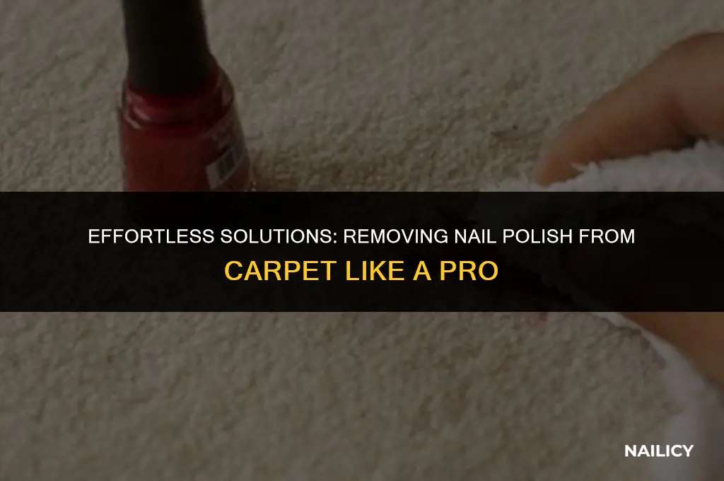 how do i get nail polish off my carpet