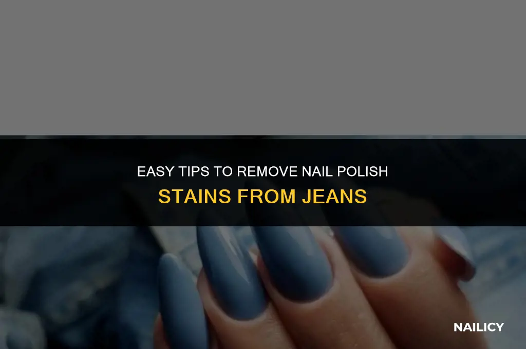 how do i get nail polish out of jeans