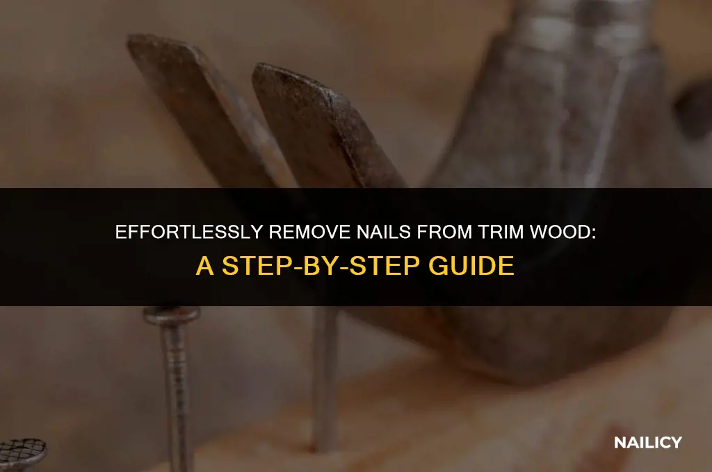 how do i get nails out of trim wood