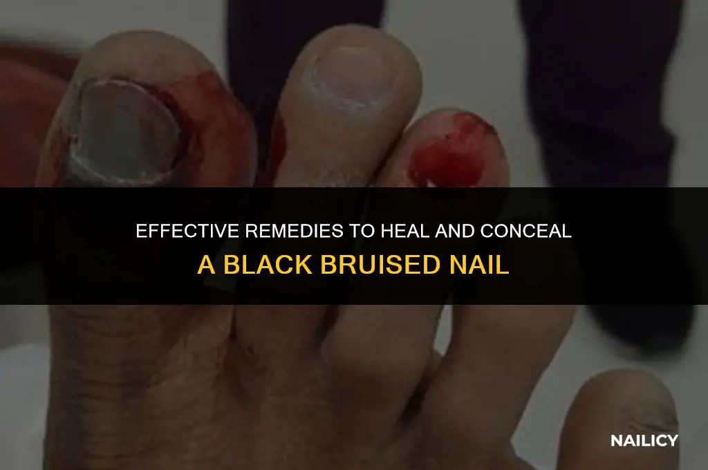 how do i get rid of black bruised nail