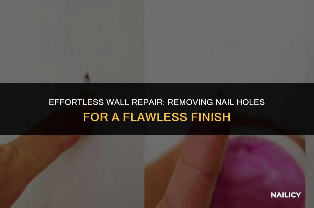 how do i get rid of wall holes from nails
