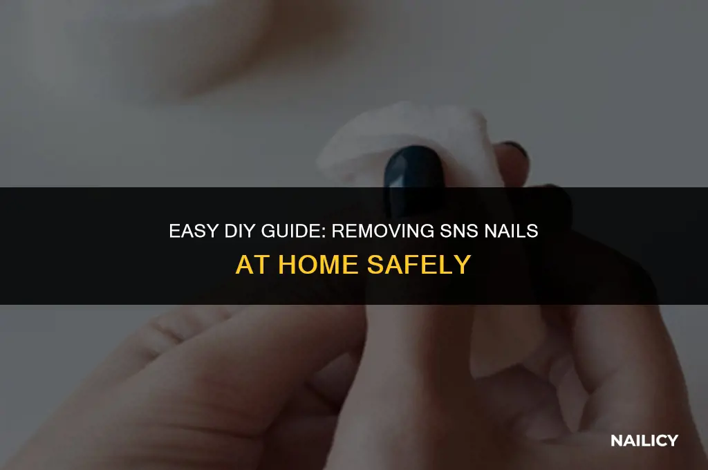 how do i get sns nails off at home