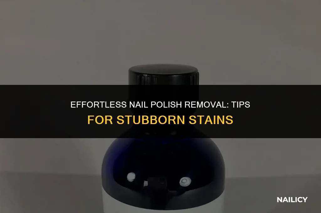 how do i get stained nail polish off