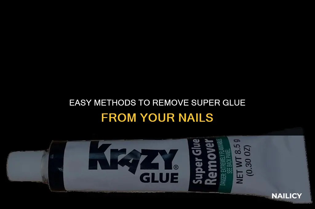 how do i get super glue off my nails