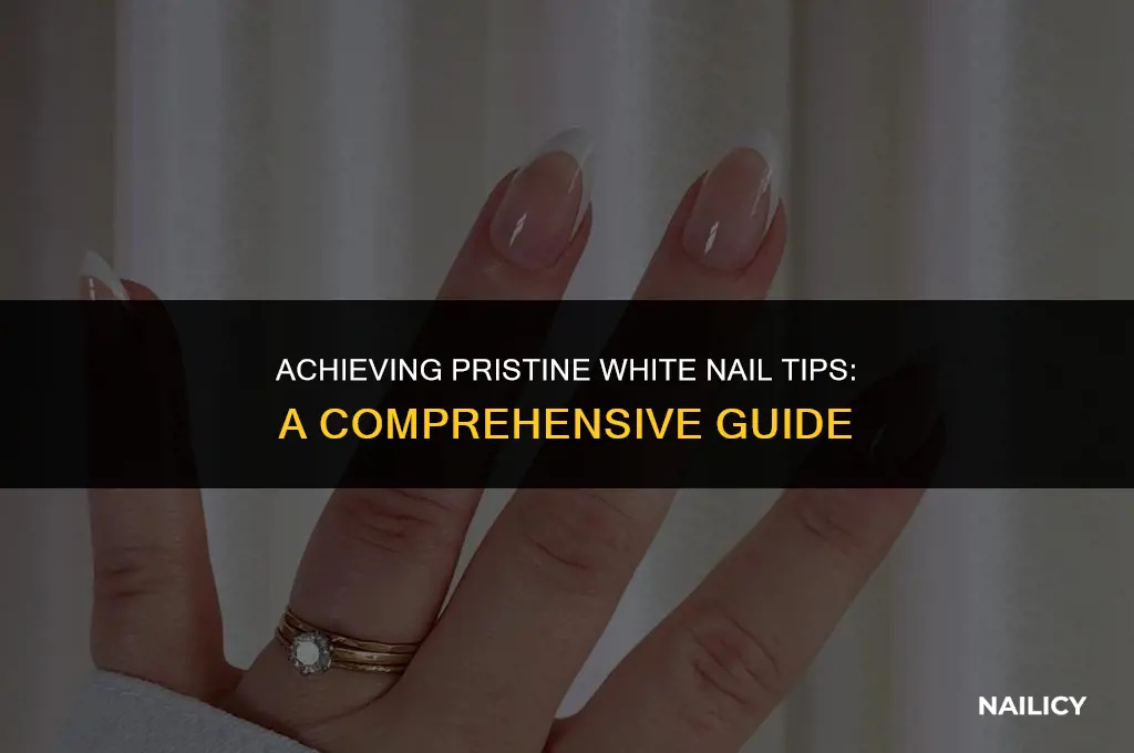 how do i get the tips of my nails white