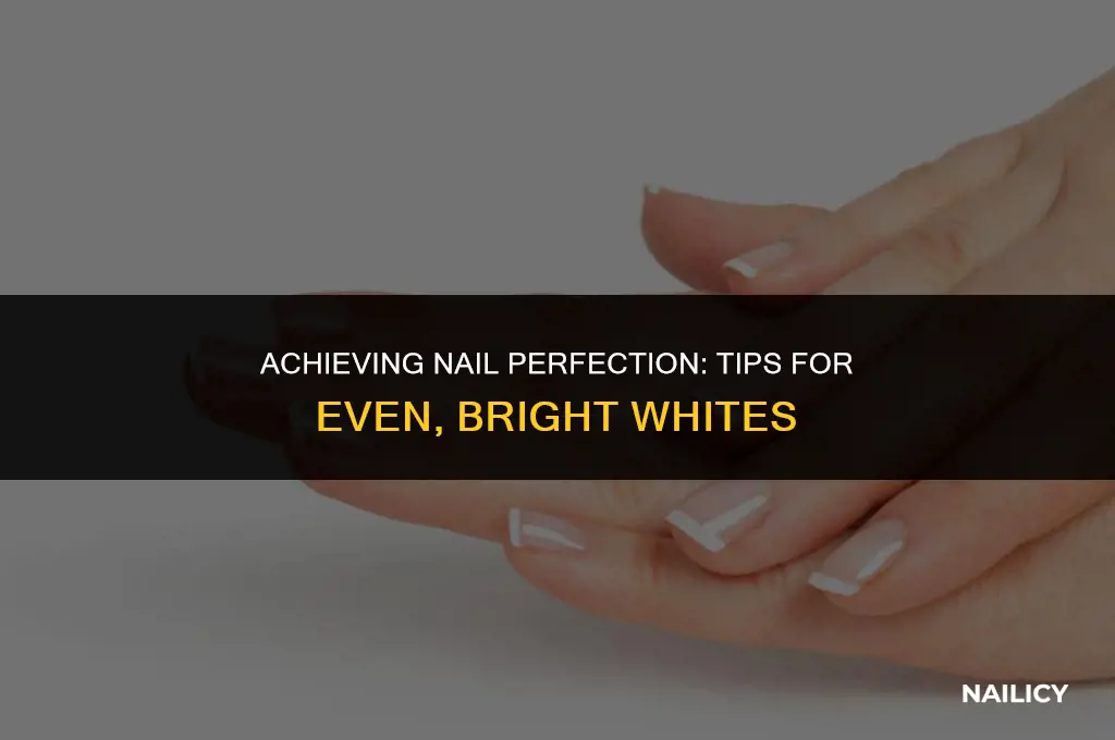 how do i get the whites of my nails even