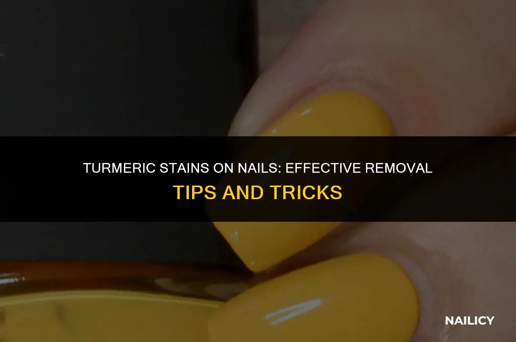 how do i get turmeric off my nails
