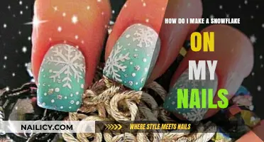 Create a Wintry Snowflake Nail Art Design