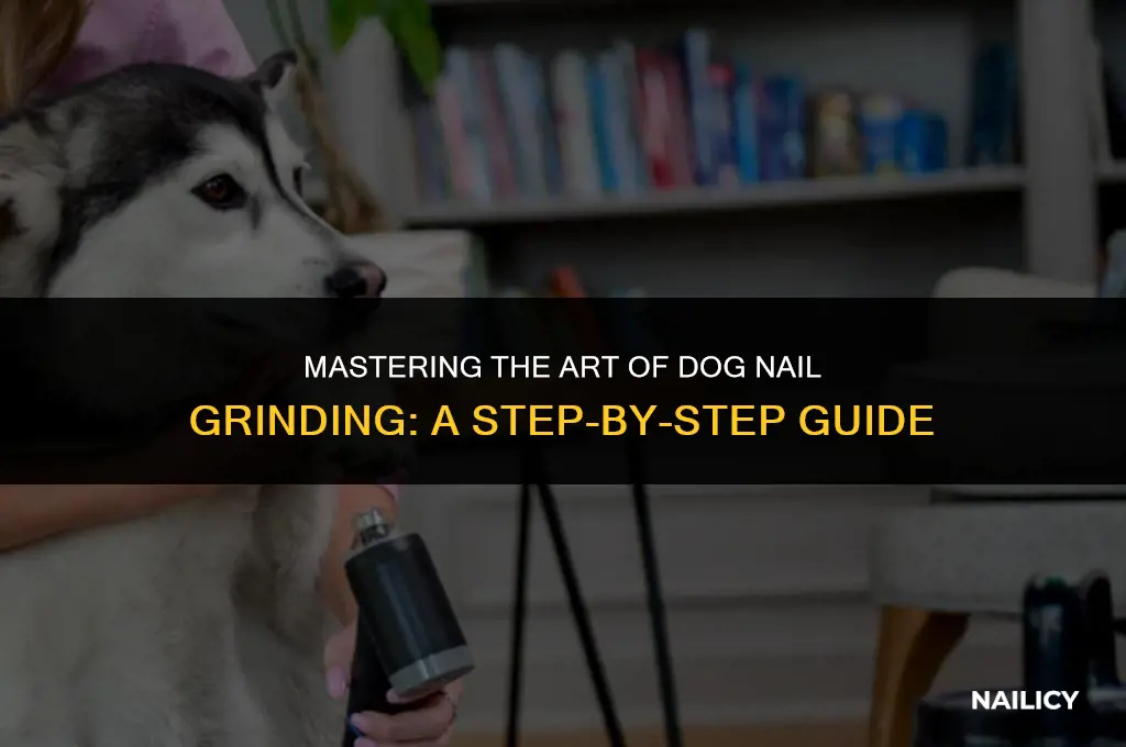 how do i properly use a dog nail grinder