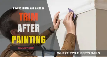 Fill Nail Holes in Trim: The Putty Method