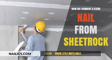 Efficiently Removing Flush Nails from Sheetrock