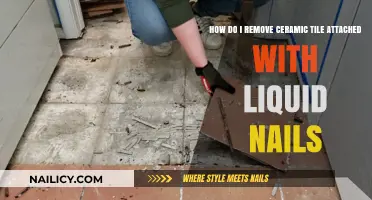 Removing Ceramic Tiles Attached with Liquid Nails: A DIY Guide