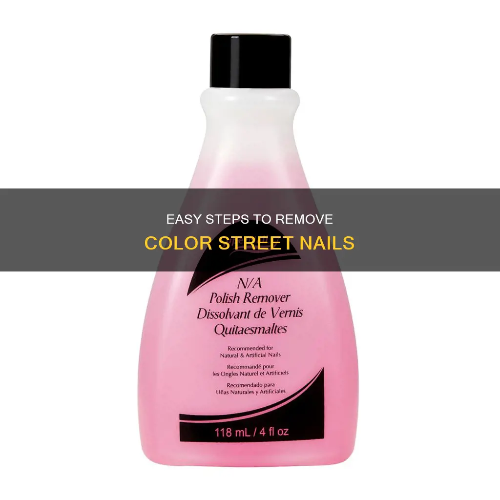 how do i remove color street nails