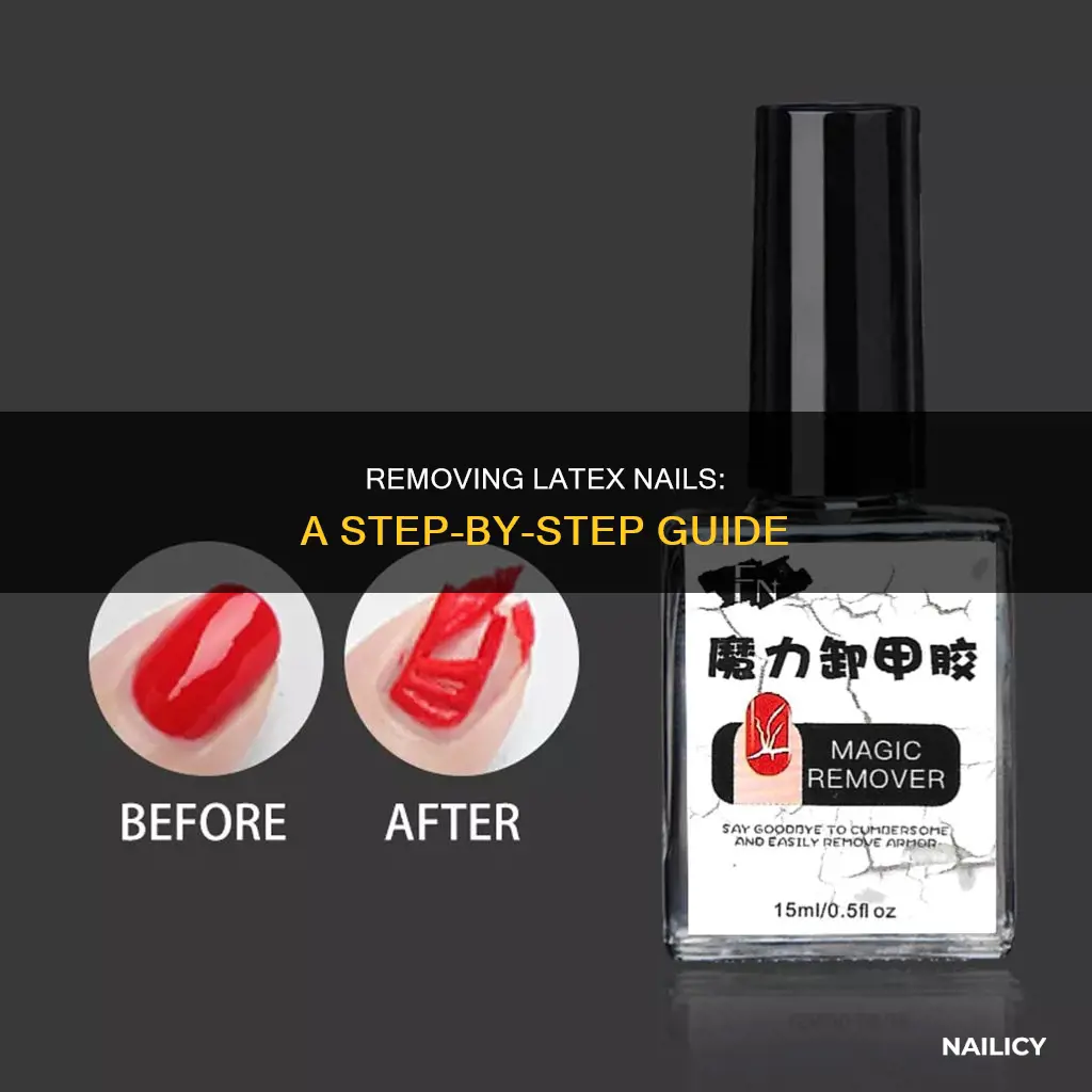how do i remove latex nails