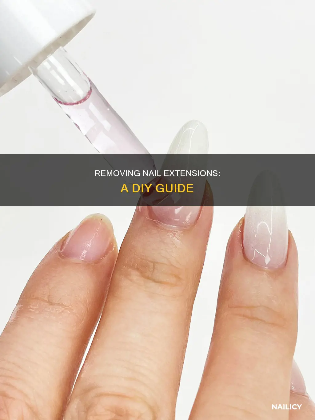how do i remove nail extensions at home