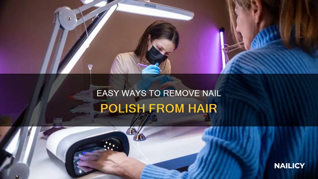 how do i remove nail polish from hair