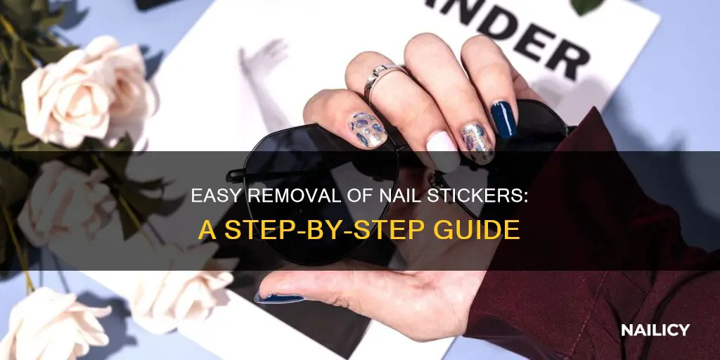 how do i remove nail stickers